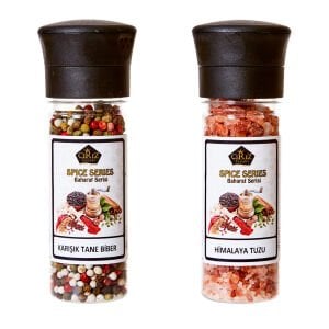 Karışık Tane Biber 80gr ve Himalaya Tuzu 190gr
