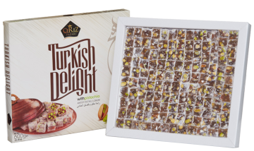 Çifte Kavrulmuş Extra Antep Fıstıklı Lokum 600g