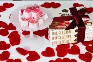 Gül Aromalı Lokum (Glikozsuz, Vegan Lokum)