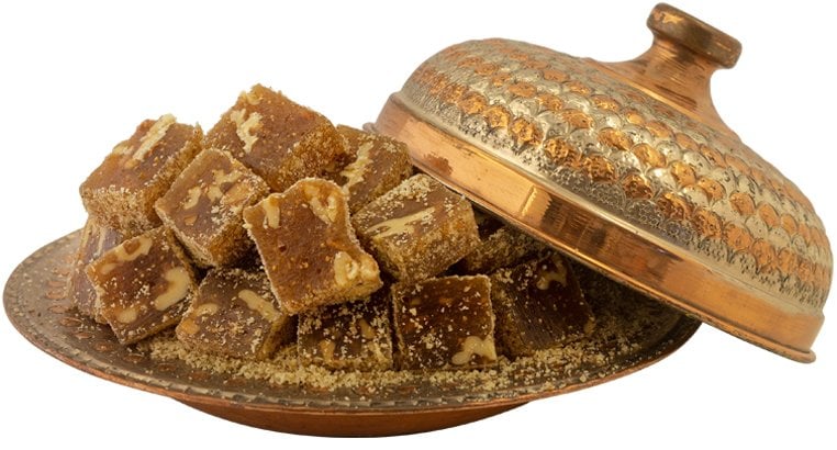 İncirli Cevizli Üzeri Toz Ceviz Kaplı Lokum 500gr