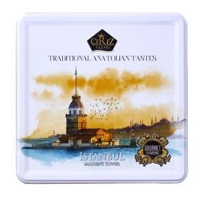 Hediyelik Metal Kutuda Vegan, Glutensiz ve Glikozsuz Kral Lokum 500gr