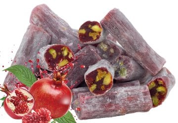 Nar Aromalı Antep Fıstıklı Fitil Lokum 500 gr