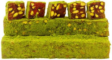 Toz Antep Fıstığı Kaplı Nar Aromalı Fıstıklı Lokum 1kg