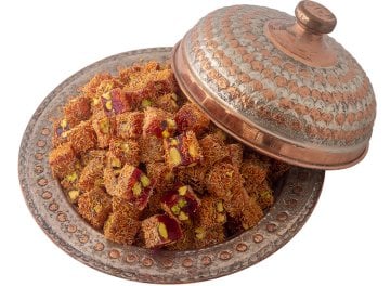 Kadayıf Kaplı Nar Aromalı Fıstıklı Lokum 1kg