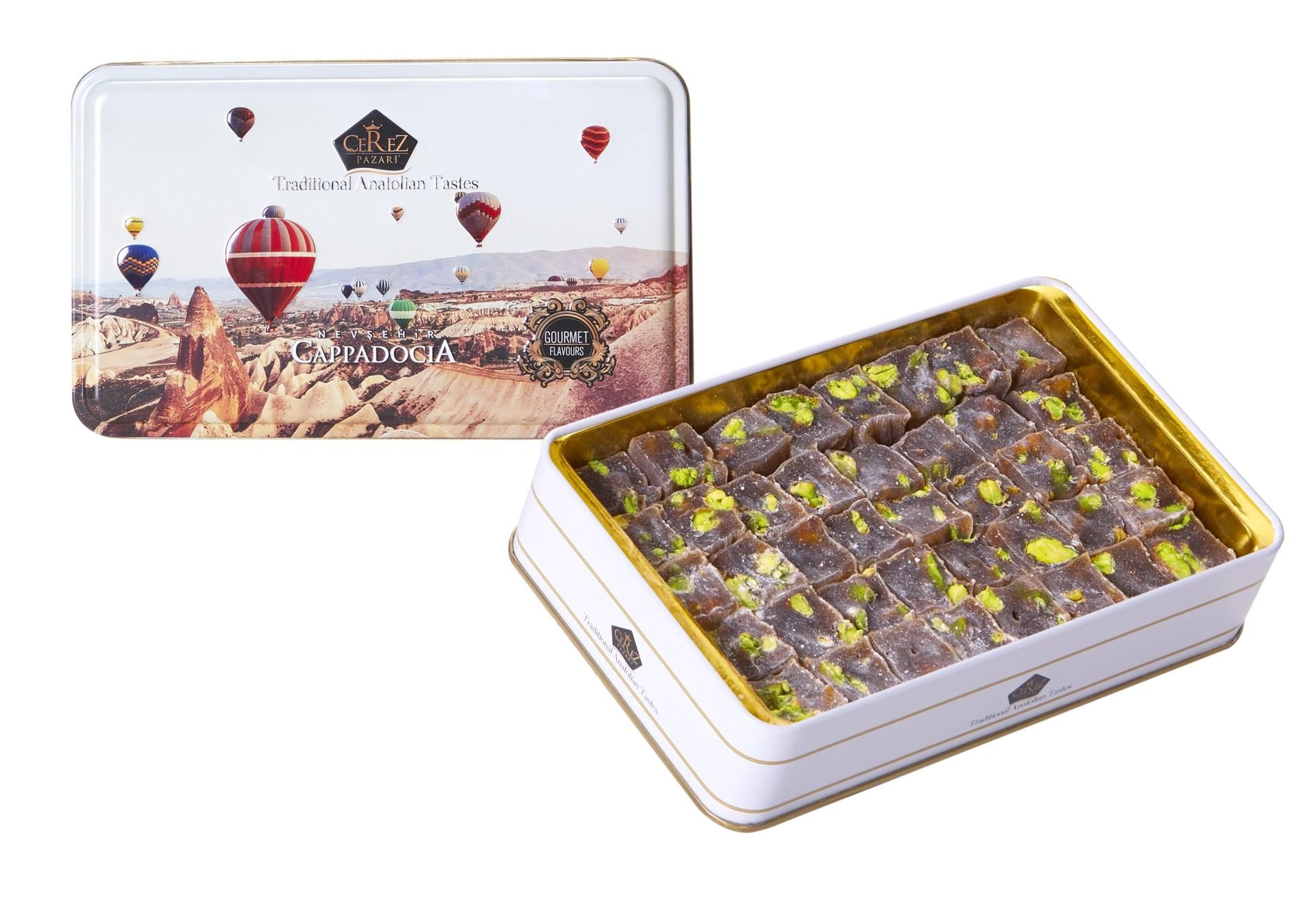 Çifte Kavrulmuş Extra Antep Fıstıklı Duble Hediyelik Metal Kutuda 370gr