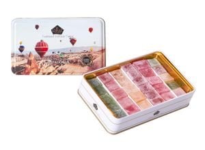 Hediyelik Metal Kutuda 320gr Glutensiz Vegan 5 Çeşit Tropik
