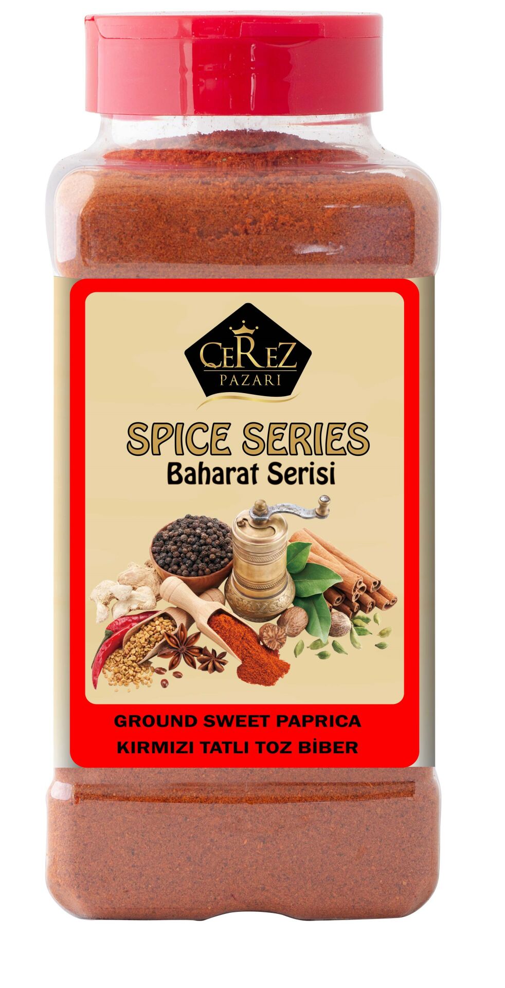 Kırmızı Tatlı Toz Biber Büyük Pet 500gr